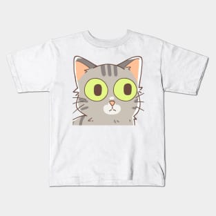 Staring Cat Kids T-Shirt